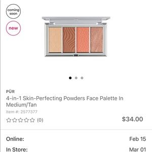 Pür face palette 4 in 1
